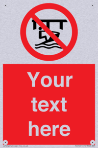 Custom Do not use watercraft in the vicinity of piers